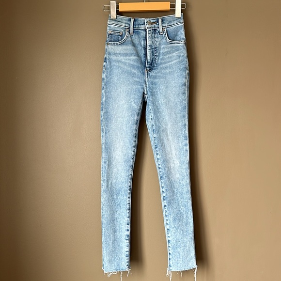 DENIM FORUM The Lola High Rise Skinny Crop Jeans Size 23 - Picture 2 of 13